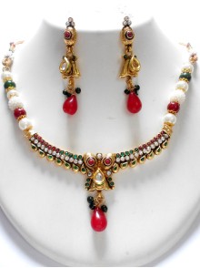 Polki Necklace Set